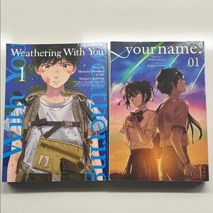 Weathering With You and Your Name Manga Set